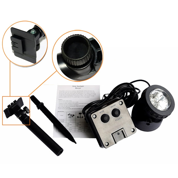 ELECTROPRIME Single Head LED Outdoor Waterproof Solar Underwater Spotlight Floodlight