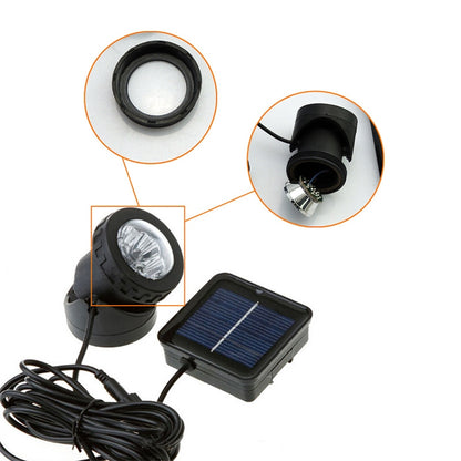 ELECTROPRIME Single Head LED Outdoor Waterproof Solar Underwater Spotlight Floodlight