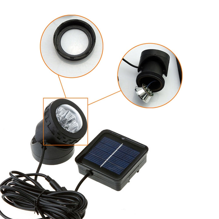 ELECTROPRIME Two Heads LED Outdoor Waterproof Solar Underwater Spotlight Floodlight