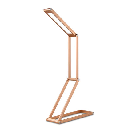 ELECTROPRIME LED Desk Lamp 3W Folding Adjust USB Charging Eye Protection Table Lamp(Gold)