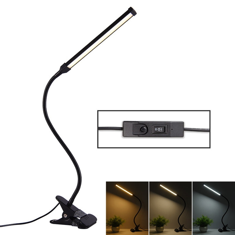 ELECTROPRIME LED Desk Lamp 8W Folding Adjustable Eye Protection Table Lamp, USB Plug-in Version(Black)