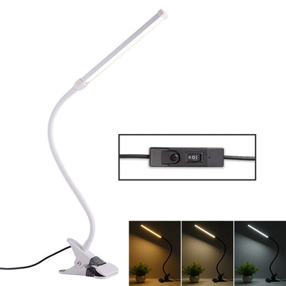 ELECTROPRIME LED Desk Lamp 8W Folding Adjustable Eye Protection Table Lamp, USB Plug-in Version(White)