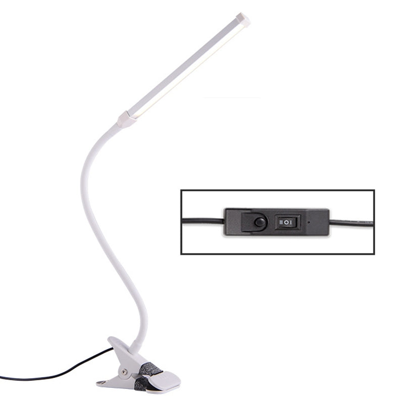 ELECTROPRIME LED Desk Lamp 8W Folding Adjustable Eye Protection Table Lamp, USB Plug-in Version(White)