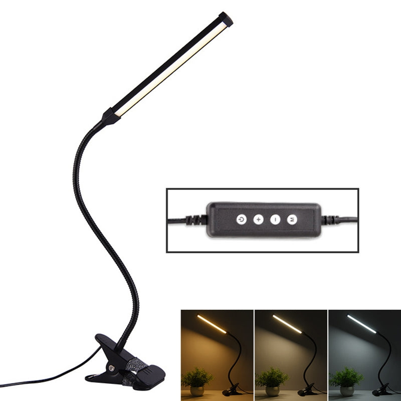 ELECTROPRIME LED Desk Lamp 8W Folding Adjustable USB Charging Eye Protection Table Lamp, USB Charge Version(Black)