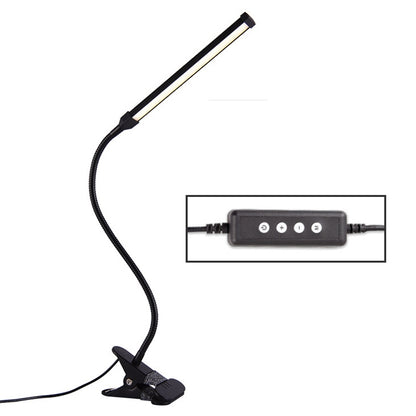 ELECTROPRIME LED Desk Lamp 8W Folding Adjustable USB Charging Eye Protection Table Lamp, USB Charge Version(Black)