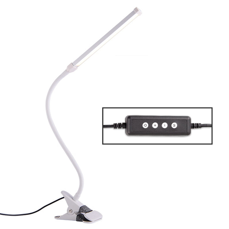 ELECTROPRIME LED Desk Lamp 8W Folding Adjustable USB Charging Eye Protection Table Lamp, USB Charge Version(White)