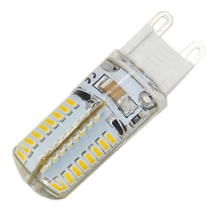 ELECTROPRIME G9 4W 210LM  64 LED SMD 3014 Silicone Corn Light Bulb, AC 110V (Warm White)
