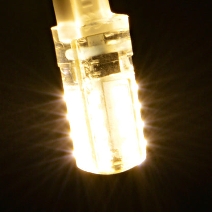 ELECTROPRIME G9 4W 210LM  64 LED SMD 3014 Silicone Corn Light Bulb, AC 110V (Warm White)