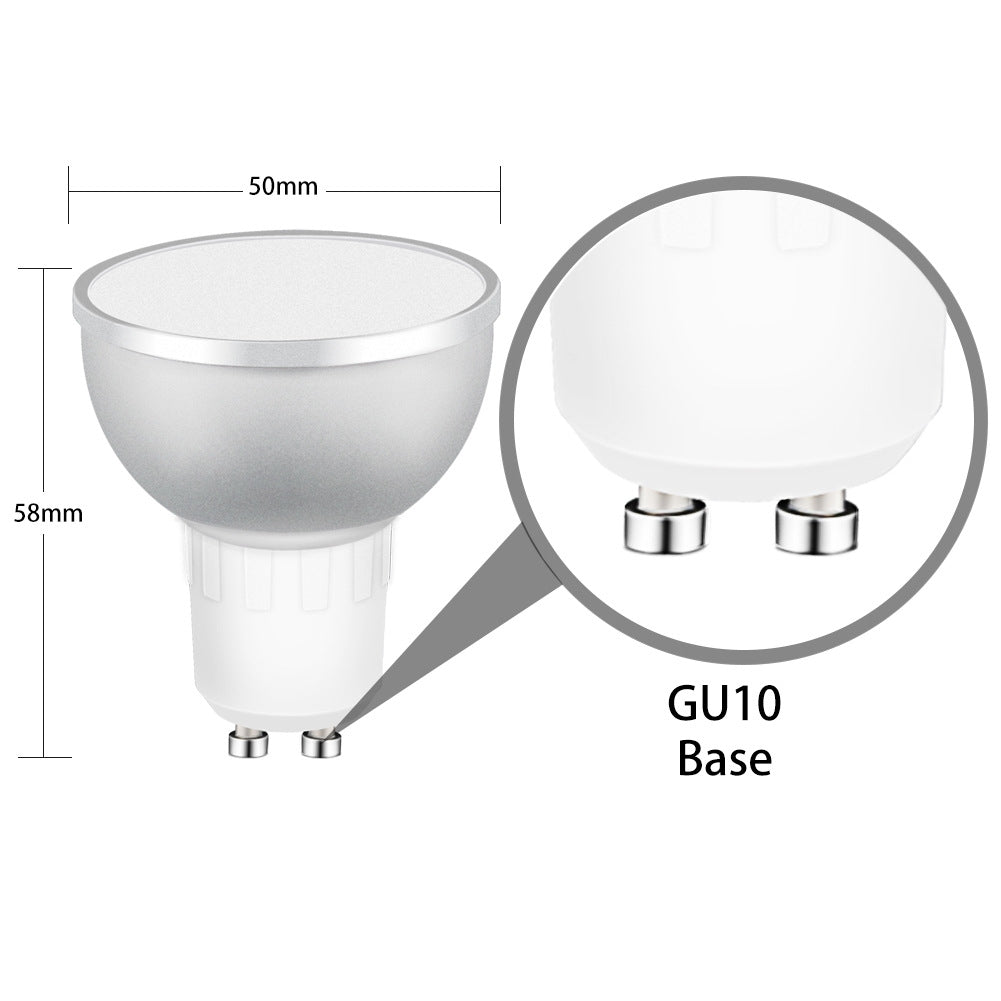 ELECTROPRIME GU10 5W RGB Dimming WIFI Smart LED Light Bulb Energy Saving Light (Colorful Light)