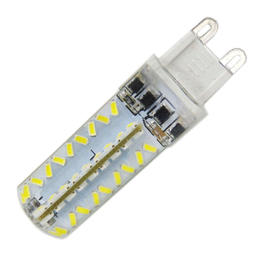 ELECTROPRIME G9 5W 450LM 72 LED SMD 3014 Dimmable Silicone Corn Light Bulb,  AC 110V (White Light)