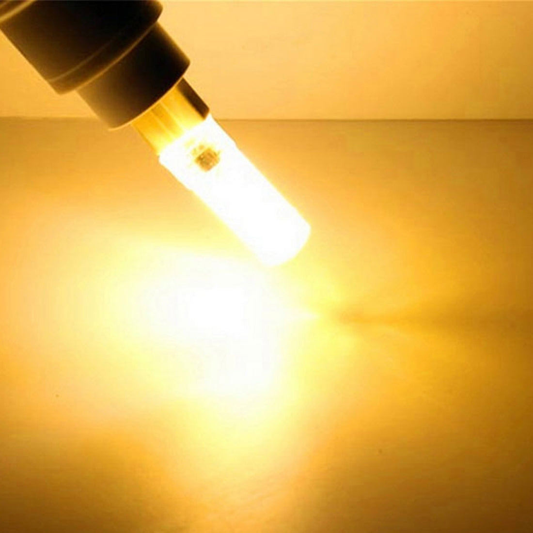 ELECTROPRIME G9 5W 450LM 72 LED SMD 3014 Dimmable Silicone Corn Light Bulb,  AC 110V (Warm White)