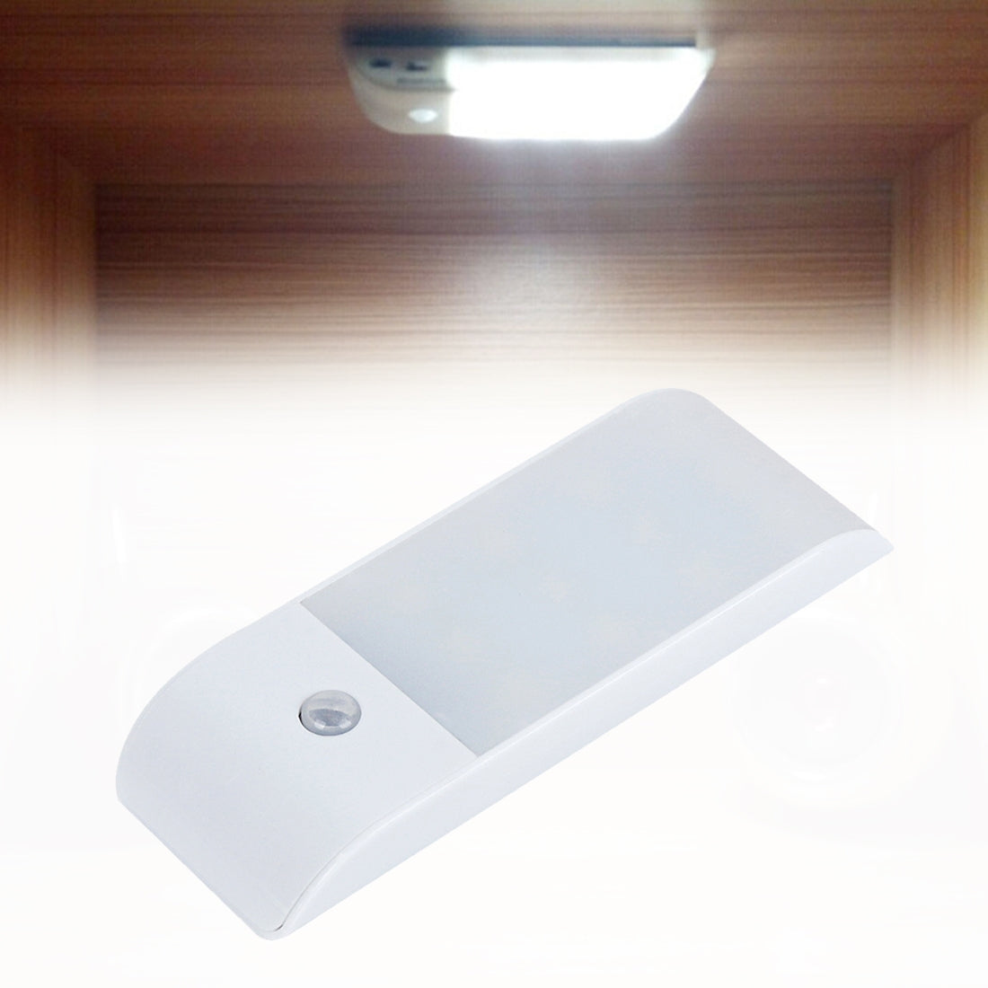 ELECTROPRIME PIR Human Body Motion Sensor White Light LED Night Light, 1W 12 LEDs 240 LM USB Charging, Sensor Distance: 3m, DC 5V