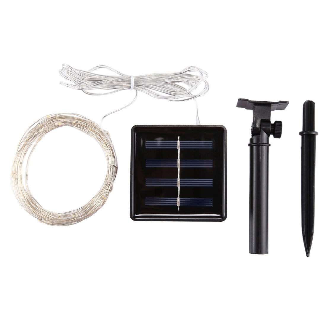 ELECTROPRIME 10m IP65 Waterproof Colorful Light Solar Panel Silver Wire String Light, 100 LEDs SMD 0603 Fairy Lamp Decorative Light