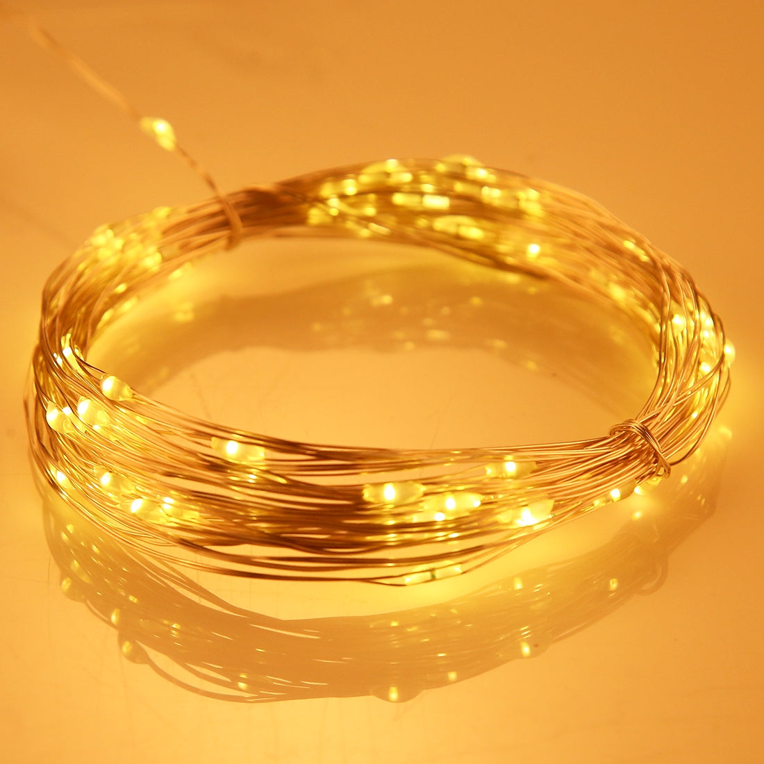 ELECTROPRIME 10m IP65 Waterproof Colorful Light Solar Panel Silver Wire String Light, 100 LEDs SMD 0603 Fairy Lamp Decorative Light