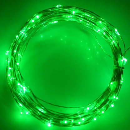 ELECTROPRIME 10m 5VMN 6W 500LM LED Silver String Light, USB Powered SMD-0603 Festival Lamp / Decoration Light Strip(Green Light)