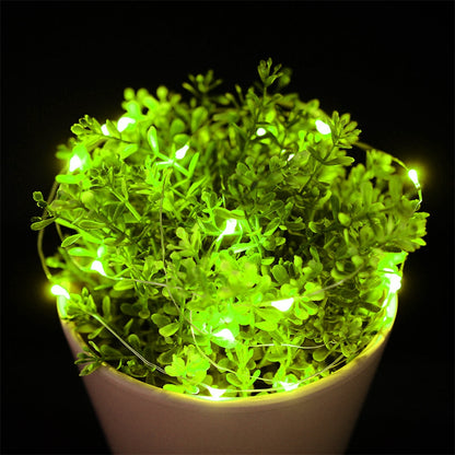 ELECTROPRIME 10m 5VMN 6W 500LM LED Silver String Light, USB Powered SMD-0603 Festival Lamp / Decoration Light Strip(Green Light)