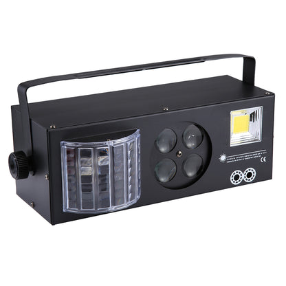 ELECTROPRIME LED-MK004 60W Colorful Light, 4 in 1 Projector Indoor Stage Decoration Atmosphere Light with Holder / Auto Run / Sound Control / DMX512, AC 90-240V