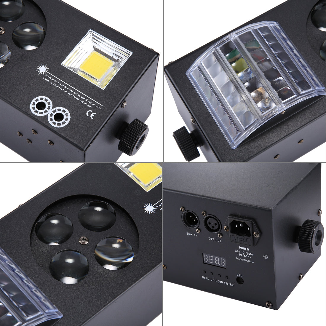 ELECTROPRIME LED-MK004 60W Colorful Light, 4 in 1 Projector Indoor Stage Decoration Atmosphere Light with Holder / Auto Run / Sound Control / DMX512, AC 90-240V