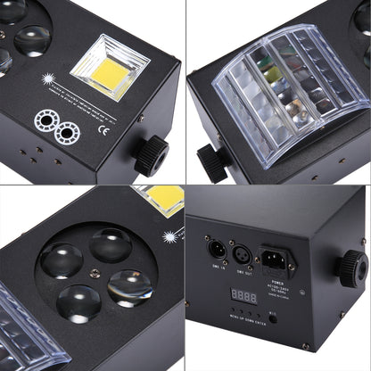 ELECTROPRIME LED-MK004 60W Colorful Light, 4 in 1 Projector Indoor Stage Decoration Atmosphere Light with Holder / Auto Run / Sound Control / DMX512, AC 90-240V