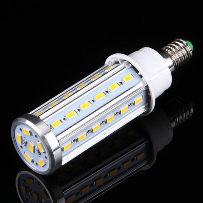ELECTROPRIME 10W Aluminum Corn Light Bulb, E14 880LM 42 LED SMD 5730, AC 85-265V(Warm White)