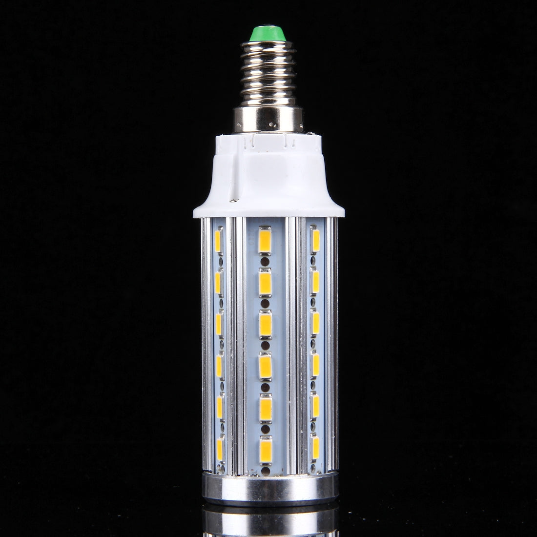 ELECTROPRIME 10W Aluminum Corn Light Bulb, E14 880LM 42 LED SMD 5730, AC 85-265V(Warm White)