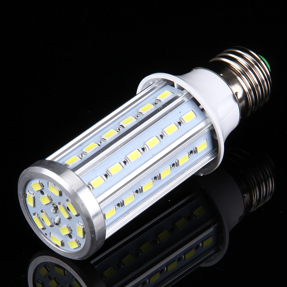 ELECTROPRIME 15W Aluminum Corn Light Bulb, E27 1280LM 60 LED SMD 5730, AC 85-265V(Warm White)