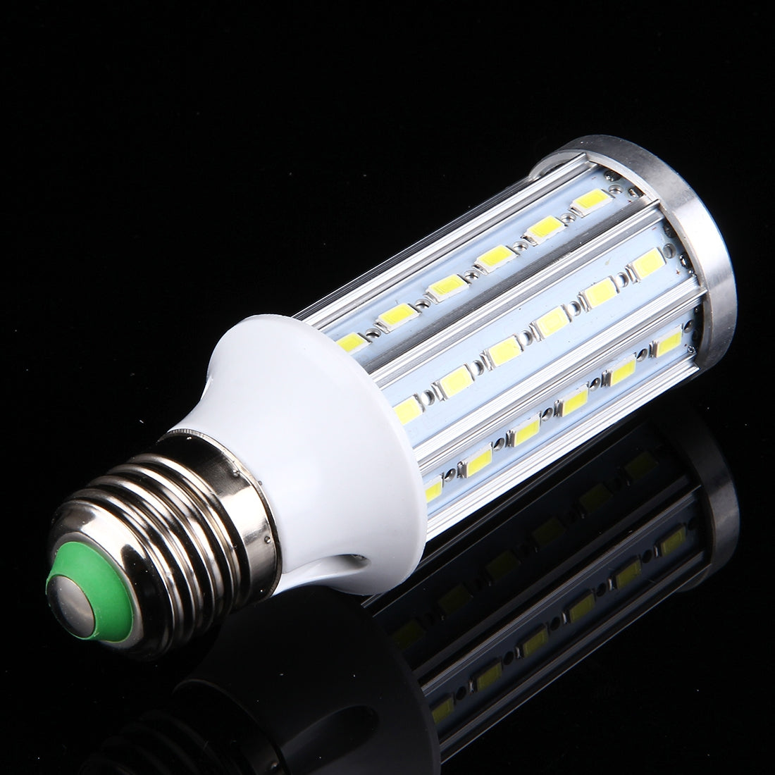 ELECTROPRIME 15W Aluminum Corn Light Bulb, E27 1280LM 60 LED SMD 5730, AC 85-265V(Warm White)