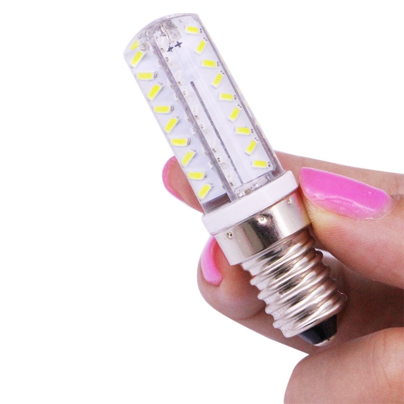 ELECTROPRIME E14 3.5W 200-230LM  Corn Light Bulb, 72 LED SMD 3014, Adjustable Brightness, AC 110V(White Light)