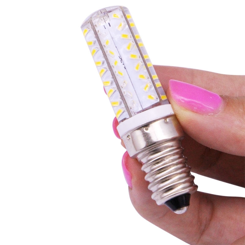 ELECTROPRIME E14 3.5W 200-230LM  Corn Light Bulb, 72 LED SMD 3014, Adjustable Brightness, AC 110V(Warm White)