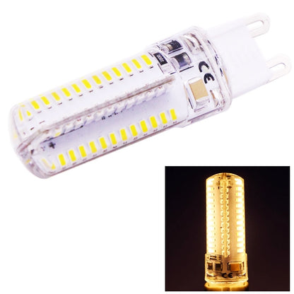 ELECTROPRIME G9 4W 240-260LM Corn Light Bulb, 104 LED SMD 3014, AC 110V(Warm White)