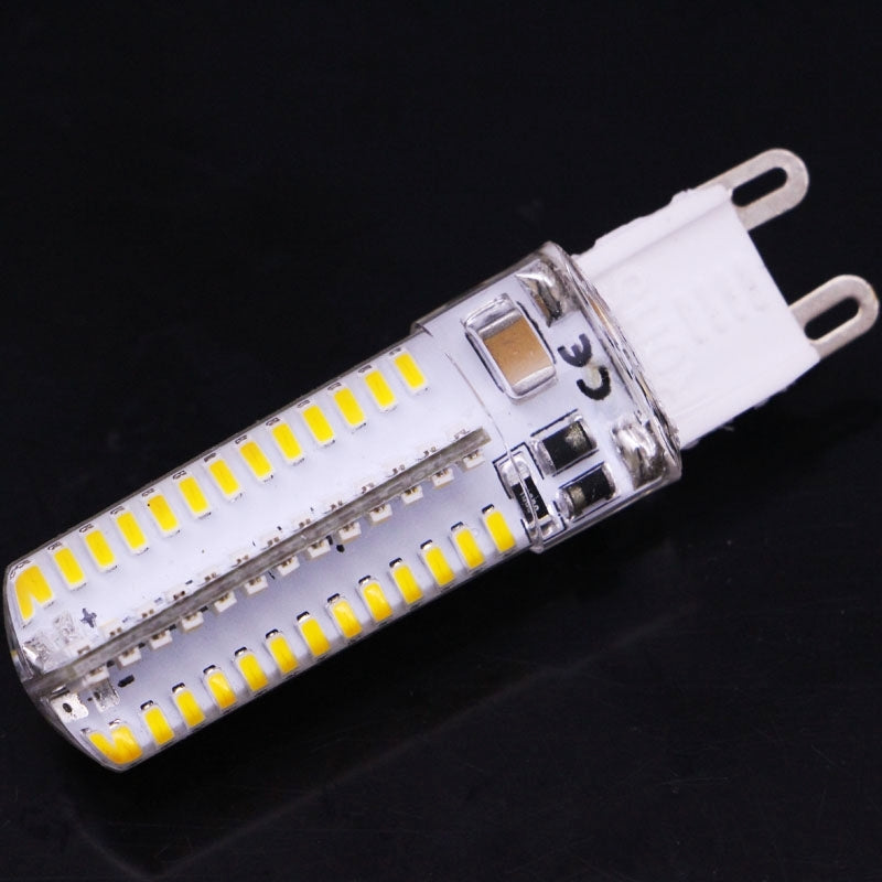 ELECTROPRIME G9 4W 240-260LM Corn Light Bulb, 104 LED SMD 3014, AC 110V(Warm White)