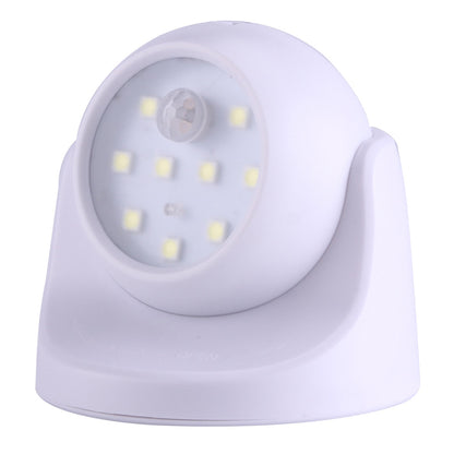 ELECTROPRIME MM3W1 3W White Light PIR Motion Sensor Detector Security Lamp , 9 LEDs 240 LM 6000K 360 Degrees Rotation Wireless Motion Sensor Wardrobe Light / Night Light / Wall Lamp for bedroom, living room, bathroom, aisle