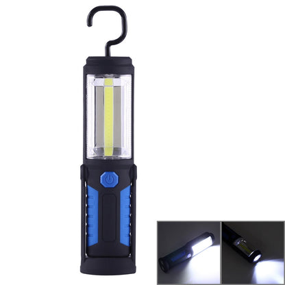 ELECTROPRIME PR5W-1 5W COB+1W F8 IP43 Waterproof White Light LED Torch Work Light , 400 LM Multi-function USB Charging Portable Emergency Work Stand Light with Magnetic & 360 Degrees Swivel Hook(Blue)