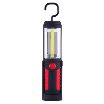 ELECTROPRIME PR5W-1 5W COB+1W F8 IP43 Waterproof White Light LED Torch Work Light , 400 LM Multi-function USB Charging Portable Emergency Work Stand Light with Magnetic & 360 Degrees Swivel Hook(Red)