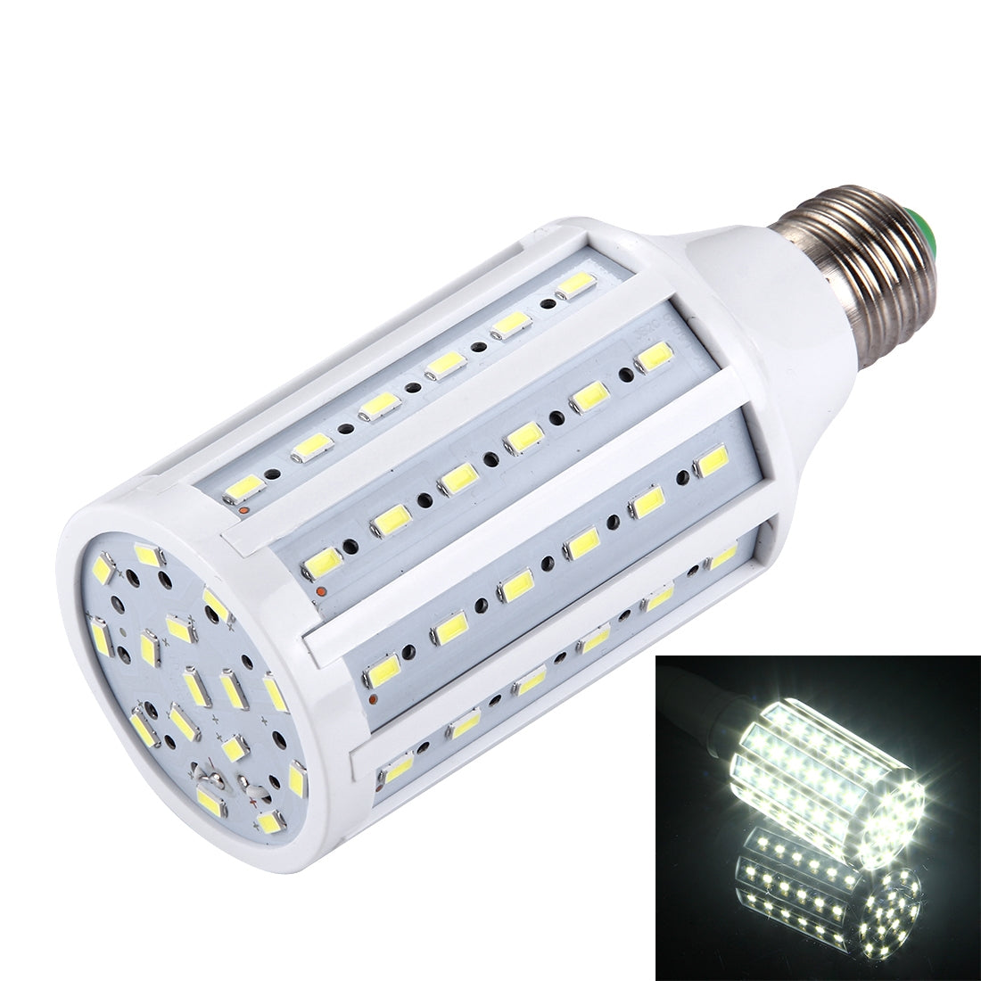 ELECTROPRIME 20W PC Case Corn Light Bulb, E27 1800LM 75 LED SMD 5730, AC 85-265V(White Light)
