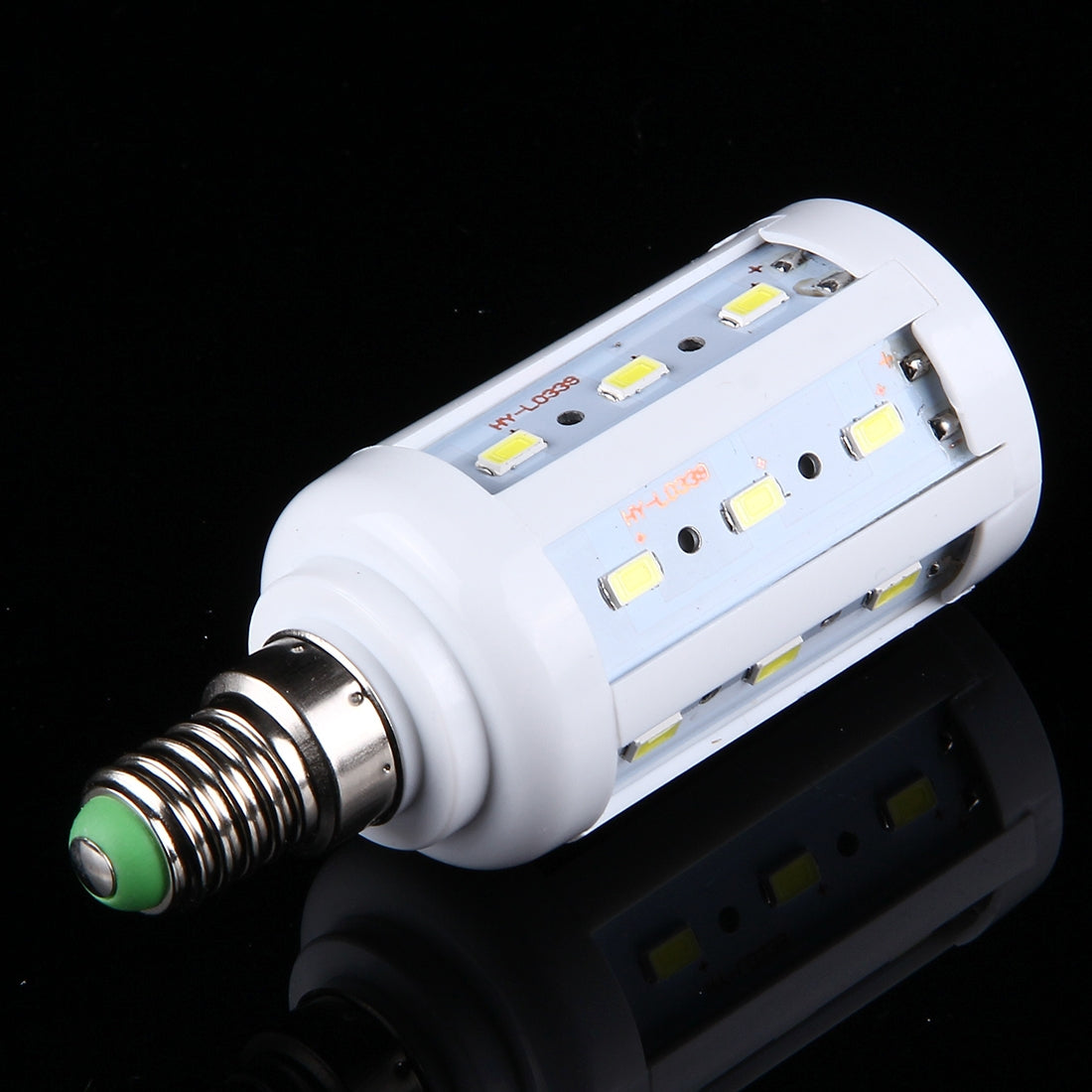 ELECTROPRIME 5W PC Case Corn Light Bulb, E14 380LM 24 LED SMD 5730, AC 85-265V(Warm White)
