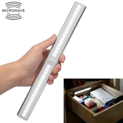 ELECTROPRIME 2.8W 20 LEDs White Light Wide Screen Intelligent Human Body Sensor Light LED Corridor Cabinet Light, USB Charging Version