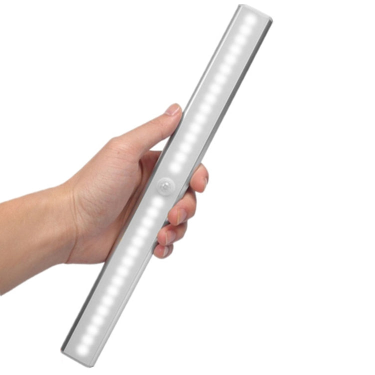 ELECTROPRIME 2.8W 20 LEDs White Light Wide Screen Intelligent Human Body Sensor Light LED Corridor Cabinet Light, USB Charging Version