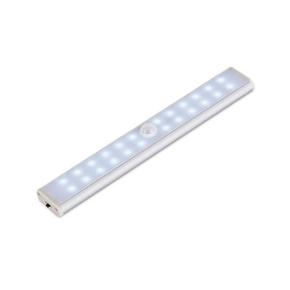 ELECTROPRIME 2W 24 LEDs White Light Wide Screen Intelligent Human Body Sensor Light LED Corridor Cabinet Light, USB Charging Version