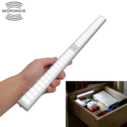 ELECTROPRIME 2.8W 40 LEDs White Light Wide Screen Intelligent Human Body Sensor Light LED Corridor Cabinet Light, USB Charging Version