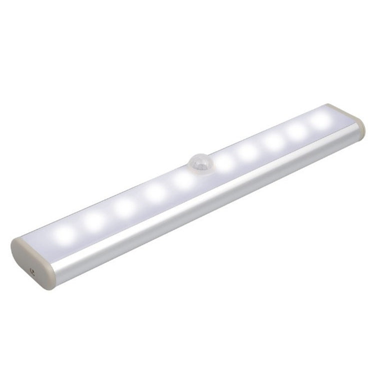 ELECTROPRIME 2W 10 LEDs White Light Wide Screen Intelligent Human Body Sensor Light LED Corridor Cabinet Light, Battery Version
