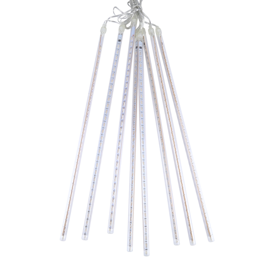 ELECTROPRIME 50cm 8 Tubes DIP Meteor Rain Light, LED Decorative Light, Tube Diameter: 1.2cm, AC 100-240V, US, EU Plug Optional(Blue Light)
