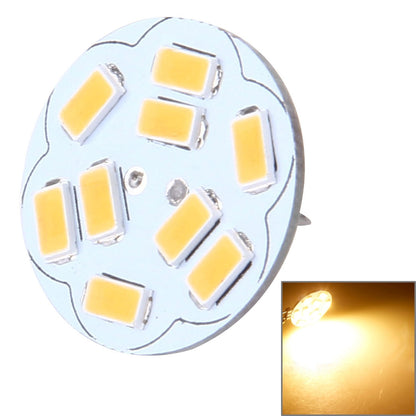 ELECTROPRIME G4 4W, Warm White , 200LM 9 LED SMD 5730 Round Decorative Light for Indoor / Outdoor Decoration, DC 12V, Back Pins