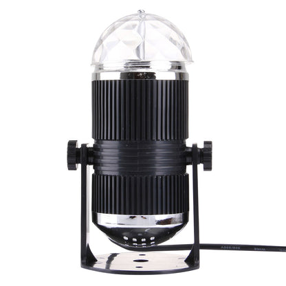 ELECTROPRIME 3W Mini Rotating Magic Ball LED Stage Light  EU Plug