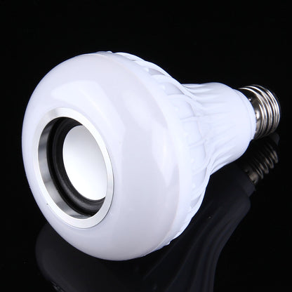 ELECTROPRIME 12W RGB LED Bluetooth Speaker Light, E27 Energy Saving Lamps with Remote Controller, AC 100-240V