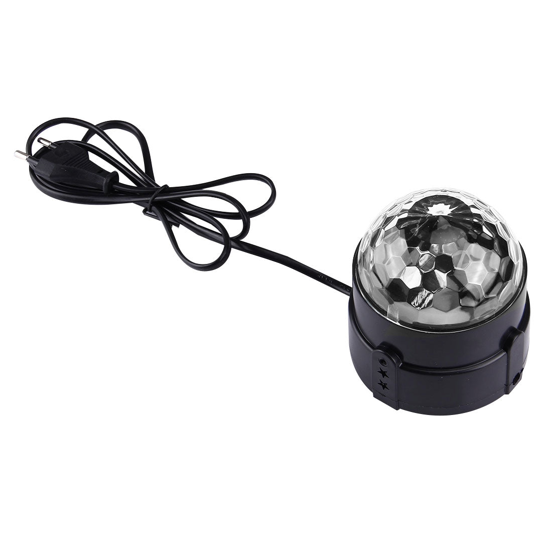 ELECTROPRIME 1W x 3 Mini Rotating Magic Ball LED Stage Light, with Remote Control, EU Plug
