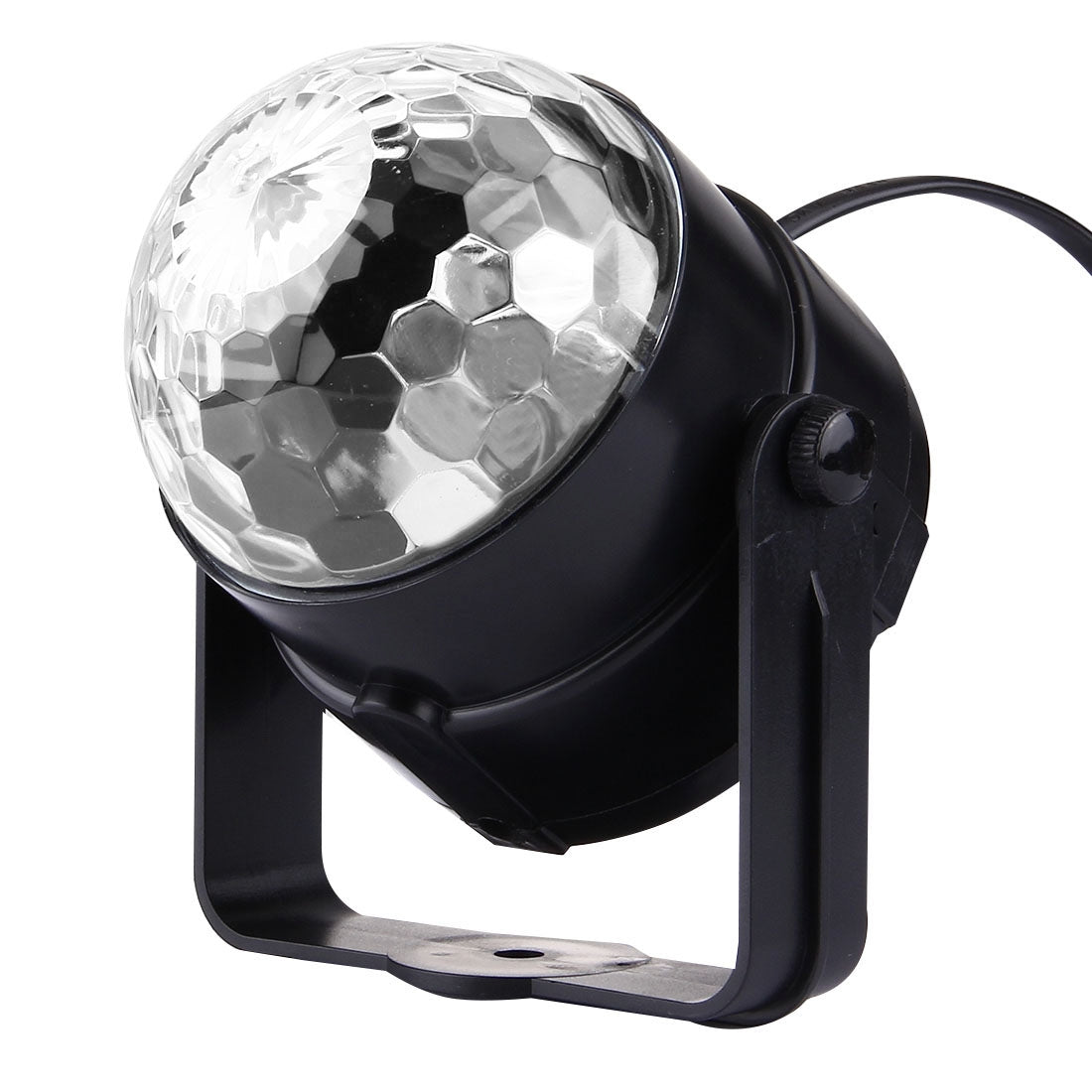 ELECTROPRIME 1W x 3 Mini Rotating Magic Ball LED Stage Light, with Remote Control, EU Plug