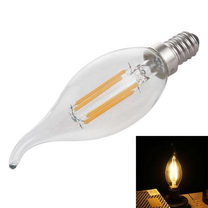 ELECTROPRIME C35 E14 4W 4 LEDs 300 LM 3000K Dimmable Retro LED Filament Light Bulb Energy Saving Light, AC 220V(Warm White)