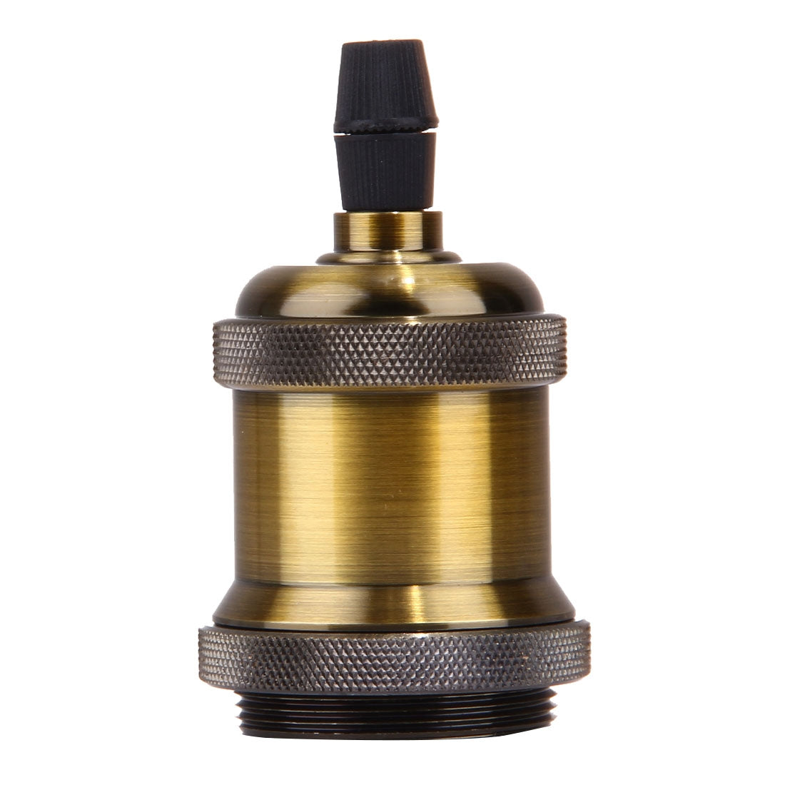 ELECTROPRIME E27 Retro Vintage Screw Bulb Base Lamp Bulb Holder, Not Included Light Bulb, AC 85-265V(Gold)
