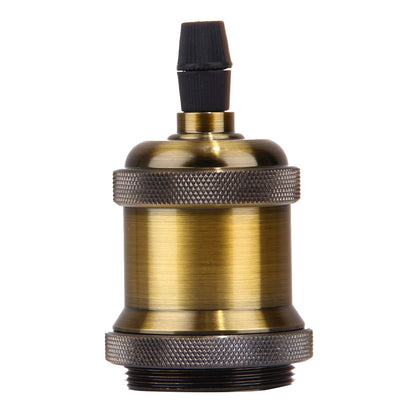ELECTROPRIME E27 Retro Vintage Screw Bulb Base Lamp Bulb Holder, Not Included Light Bulb, AC 85-265V(Gold)